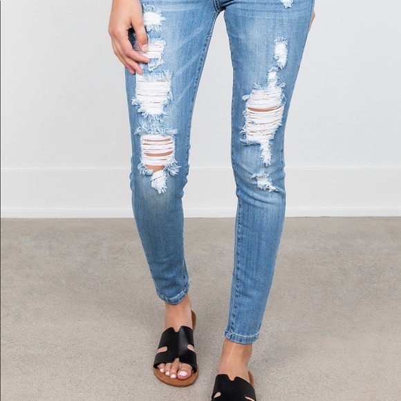 Distressed, Hammer Jeans Los Angeles, size 9 - Picture 3 of 15